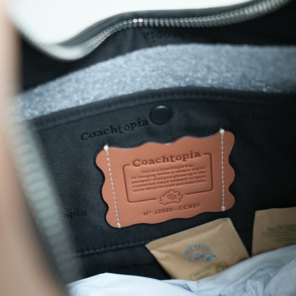 Coach Coachtopia CCX57 Alter/Ego Crescent Shoulder Bag In Suede & Leather *RARE* - Picture 13 of 15